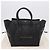 Céline CELINE Luggage Mini shopper Handtasche aus Kalbsleder Schwarz Silber Auth 194754V - Ansicht 24