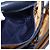 Céline Borsa a Spalla CELINE in Pelle Blu Navy e Oro Auth 193580A D'oro - vista 23