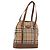Borsa a Spalla Burberrys Nova Check in Tela Beige Marrone Auth 194078A