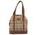 Borsa a Spalla Burberrys Nova Check in Tela Beige Marrone Auth 194078A - vista 2