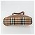 Borsa a Spalla Burberrys Nova Check in Tela Beige Marrone Auth 194078A - vista 9