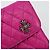 Cartera larga acolchada Chrome Hearts Wave 4 3-Snap de cuero rosa Auth 193426SM Plata - vista 13