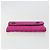 Cartera larga acolchada Chrome Hearts Wave 4 3-Snap de cuero rosa Auth 193426SM Plata - vista 7