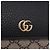 Portafoglio GUCCI GG Supreme in PVC e Pelle Beige Oro 598587 Auth 193589M D'oro - vista 12