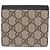 Portafoglio GUCCI GG Supreme in PVC e Pelle Beige Oro 598587 Auth 193589M D'oro - vista 3