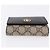 Portafoglio GUCCI GG Supreme in PVC e Pelle Beige Oro 598587 Auth 193589M D'oro - vista 7