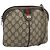 Borsa GUCCI GG Supreme Web Sherry Line PVC Beige Oro 904 02 647 Auth 193581 D'oro