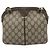 Borsa GUCCI GG Supreme Web Sherry Line PVC Beige Oro 904 02 647 Auth 193581 D'oro - vista 3