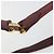 Borsa a Spalla LOEWE Anagram in Pelle Bordeaux Oro Auth 192544 D'oro Bordò - vista 10