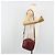 Borsa a Spalla LOEWE Anagram in Pelle Bordeaux Oro Auth 192544 D'oro Bordò - vista 25