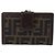 FENDI Zucca Canvas Bifold Wallet Black Brown Auth bs36409 - view 2