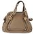 Chloé Borsa a Spalla Chloe Mercy in Pelle 2way Beige Gold Auth bs36433 D'oro - vista 2