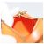 LOUIS VUITTON Epi Soufflot Pouch Accessory Pouch Orange Mandarin LV Auth 191498A Naranja Gris - vista 18