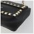Borsa a tracolla VALENTINO con borchie in pelle nera e oro Auth BA14207A Nero D'oro - vista 15