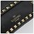 Borsa a tracolla VALENTINO con borchie in pelle nera e oro Auth BA14207A Nero D'oro - vista 17