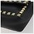 Borsa a tracolla VALENTINO con borchie in pelle nera e oro Auth BA14207A Nero D'oro - vista 9