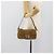 Borsa a tracolla FENDI Mamma Baguette in velluto a coste beige argento Auth 193421V - vista 22