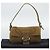 Borsa a tracolla FENDI Mamma Baguette in velluto a coste beige argento Auth 193421V - vista 23