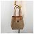 Céline Bolsa Tote CELINE Macadam Canvas PVC Bege Ouro Auth 193577 Dourado - vista 24