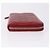 CHANEL Matelasse Long Wallet Lamb Skin Red Silver CC Auth bs36449 Silvery - vista 5