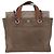 CHANEL Matelasse Chain Hand Bag Leather 2way Brown Silver CC Auth bs36367 Marrone Argento - vista 2