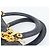 Borsa Christian Dior Lady Dior Canage in pelle di agnello nera e oro Auth 194778V Nero D'oro - vista 8