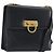 Borsa a tracolla Salvatore Ferragamo Gancini in pelle nera e oro Auth 194666 Nero D'oro