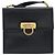 Borsa a tracolla Salvatore Ferragamo Gancini in pelle nera e oro Auth 194666 Nero D'oro - vista 2