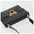 Borsa a tracolla Salvatore Ferragamo Gancini in pelle nera e oro Auth 194666 Nero D'oro - vista 6