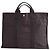 Hermès Shopper Anthrazit Stoff Anthrazitgrau