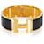 Bracelet Clic Clac en Noir plaqué or Hermès  - vue 1