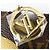 Borsa Tote Louis Vuitton Neverfull MM Marrone Nero Argento D'oro - vista 13