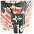 Bolso Tote Louis Vuitton Neverfull MM Negro Blanco Roja - vista 10