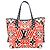 Bolso Tote Louis Vuitton Neverfull MM Negro Blanco Roja - vista 3