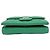 Cartera tríptico de piel de becerro granulada verde Chanel - vista 4