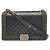 Borsa a Spalla Chanel Boy Chanel Matelassé Coco Mark Chain Blu navy