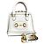 Borsa a tracolla Gucci Horsebit 1955 in pelle bianca Bianco