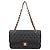 Bolsa de Ombro Chanel W-Flap 25 Matelassé Preto