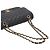 Bolsa de Ombro Chanel W-Flap 25 Matelassé Preto - vista 10