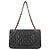 Bolsa de Ombro Chanel W-Flap 25 Matelassé Preto - vista 3