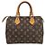 Borsa Louis Vuitton Speedy 25 Monogram Marrone - vista 3