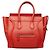Céline Borsa Celine Luggage Mini Shopper Rosso Arancione