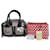 Bally Savanna Borsa in PVC trasparente e pelle Marrone Nero Bianco Rosso  - vista 1