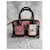 Bally Savanna Borsa in PVC trasparente e pelle Marrone Nero Bianco Rosso  - vista 6