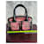 Bally Savanna Borsa in PVC trasparente e pelle Marrone Nero Bianco Rosso  - vista 8