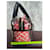 Bally Savanna Borsa in PVC trasparente e pelle Marrone Nero Bianco Rosso  - vista 9