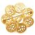 Spilla Vintage Chanel Coco Mark 95A D'oro - vista 2