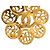 Spilla Vintage Chanel Coco Mark 95A D'oro - vista 3