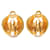 Timeless Orecchini vintage Chanel Coco Mark D'oro  - vista 2