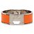 Hermès Bracciale Charm Hermes Clic Clac H PM Argento Arancione